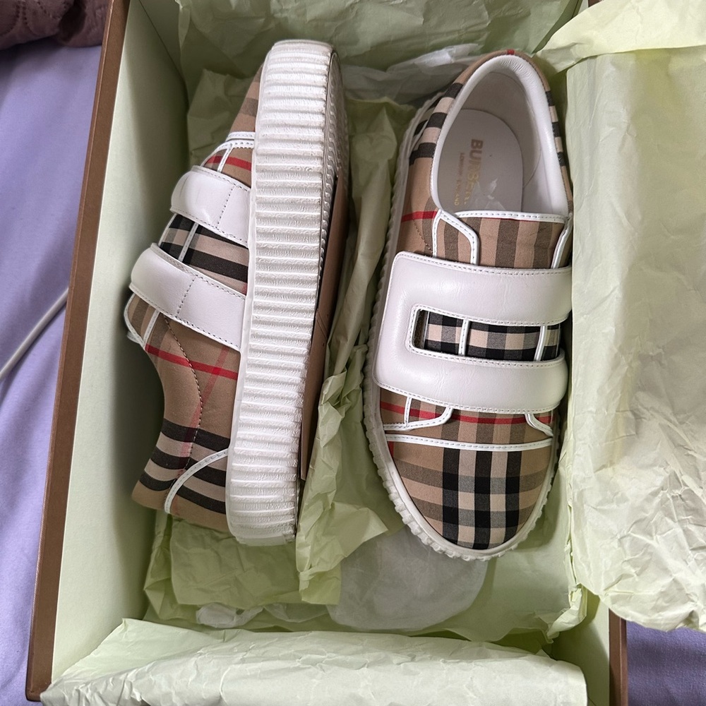 Fairly new Burberry kids sneakers